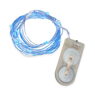Buy 20-Count Mini LED String Lights in Blue (Set of 3) from Bed Bath & Beyond
